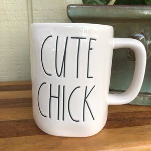 Rae Dunn “CUTE CHICK” double sided mug